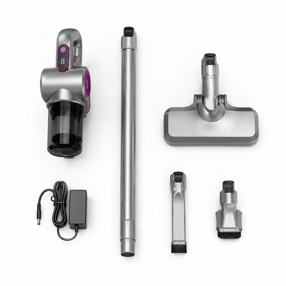Aspirapolvere Senza Fili 4 in 1, Aspiratore Portatile Ricaricabile, Scopa Elettrica Cordless per Pavimenti Divani Auto e Angoli, Aspirazione Potente con Accessori Multifunzione