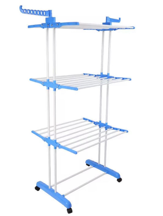 🧺 STENDIBIANCHERIA VERTICALE A TORRE SALVASPAZIO 3 LIVELLI con Ruote - Max Capienza in Minimo Ingombro!