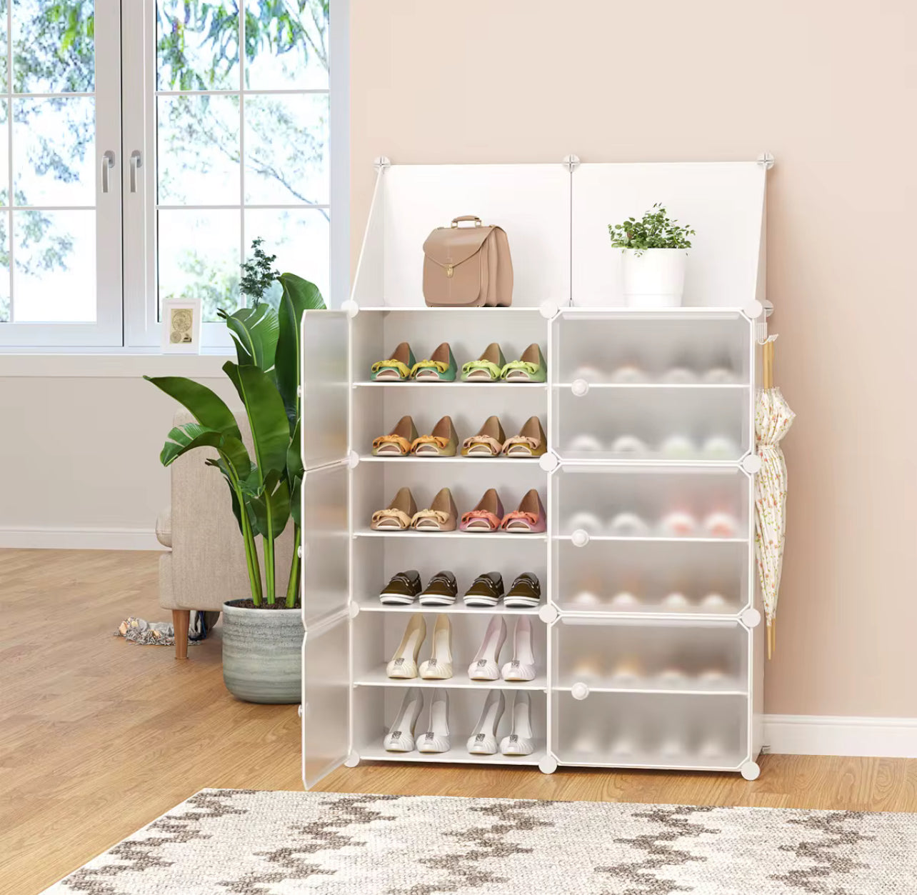 Bdit accessori -Scarpiera Modulare con Sportelli Trasparenti – L’Organizzazione Perfetta per la Casa - BDIT ACCESSORI