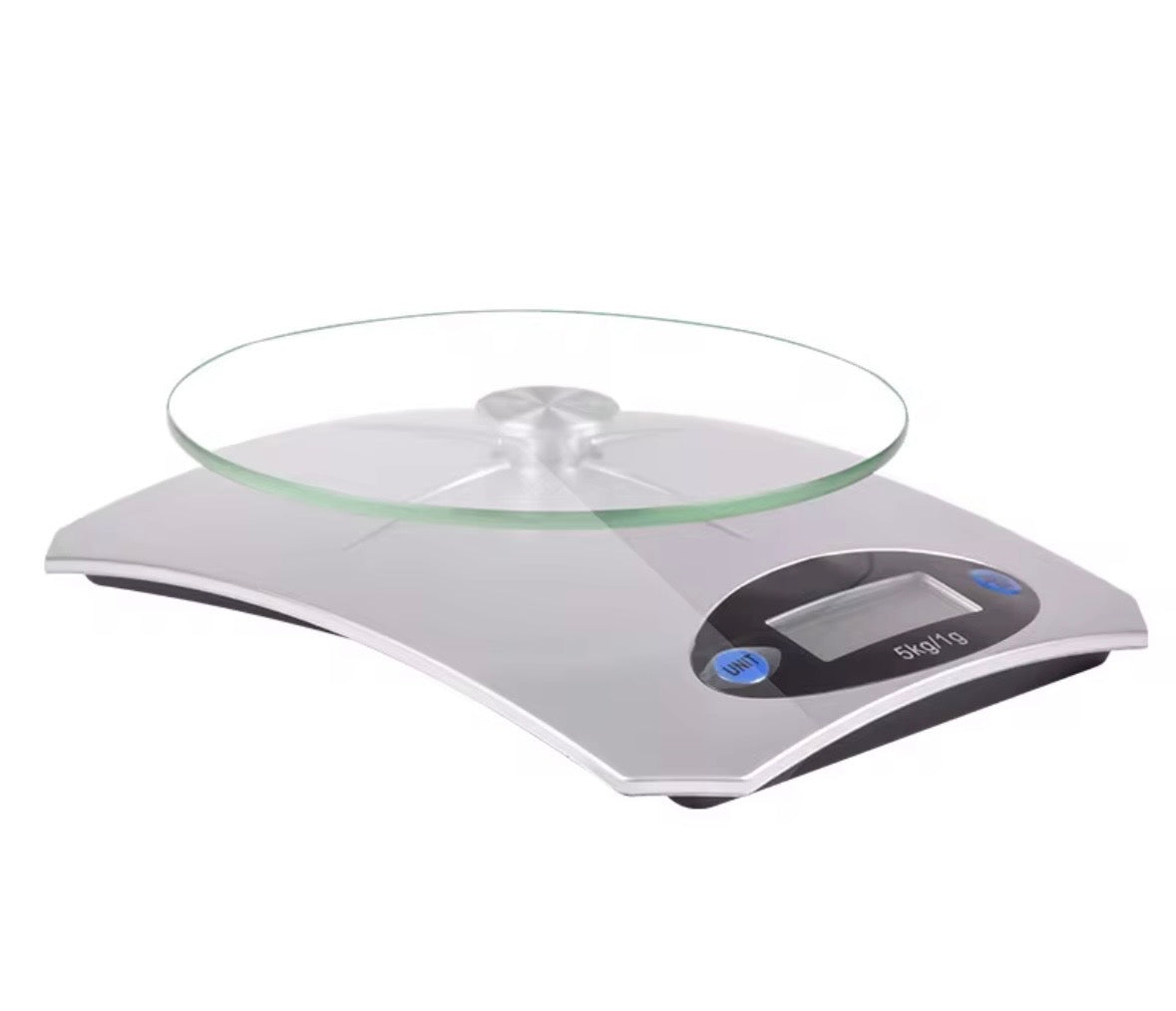 Bilancia da Cucina Digitale di Precisione Mr. Chef® | Piatto in Vetro Temperato, Misura Fino a 1 Grammo, 5 Kg