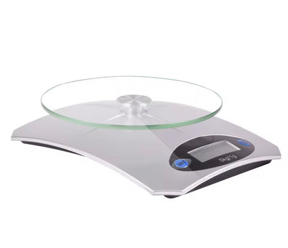 Bilancia da Cucina Digitale di Precisione Mr. Chef® | Piatto in Vetro Temperato, Misura Fino a 1 Grammo, 5 Kg