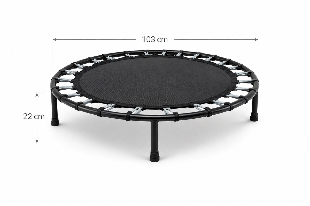 Mini Trampolino Fitness 103 cm BDIT Accessori – Trampolino Elastici Silenzioso Senza Molle, Palestra Casa Cardio Rebounder, Attrezzo Fitness Compatto per Allenamento Indoor, Ginnastica e Dimagrimento dfh - 07769