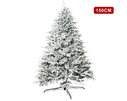 Albero di Natale Artificiale Innevato Effetto Neve Realistico - H. 15cm