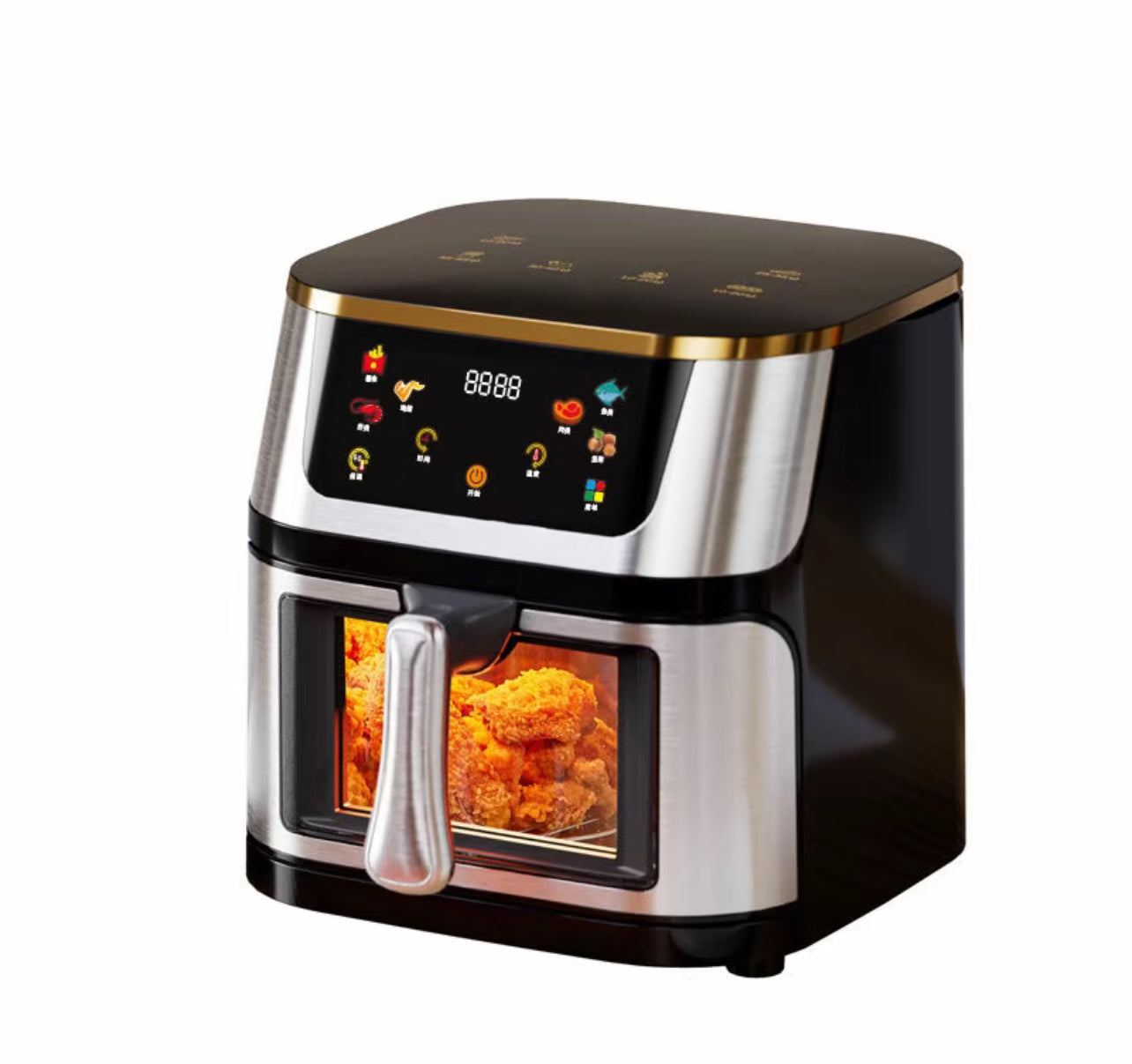 Friggitrice ad Aria Smart con Display LED e Finestra Panoramica 15L