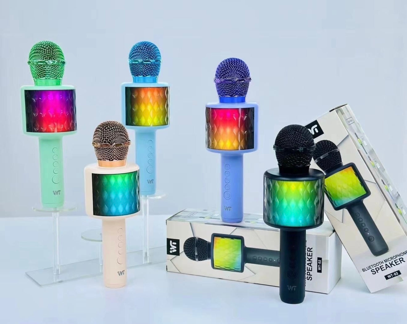 All-in-One Portable Bluetooth Karaoke Microphone & Speaker