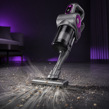 Aspirapolvere Senza Fili 4 in 1, Aspiratore Portatile Ricaricabile, Scopa Elettrica Cordless per Pavimenti Divani Auto e Angoli, Aspirazione Potente con Accessori Multifunzione