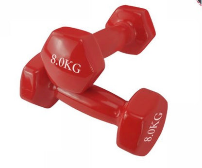 Manubrio Fitness – Pesi Esagonali in Vinile Antiscivolo per Allenamento Forza, Palestra e Casa