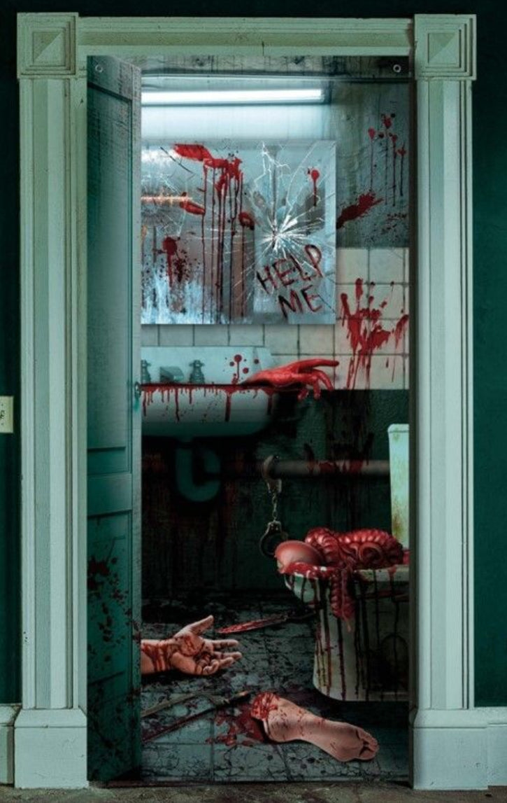 Decorazione Porta Halloween 180x80 cm – Trasforma la Tua Casa in un Brivido!