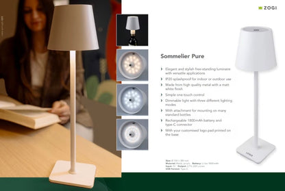 Lampada da Tavolo LED Design Moderno – Ricaricabile e Minimal