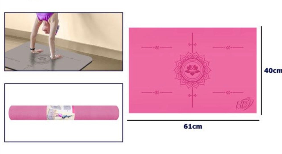 Tappetino Yoga Antiscivolo di Lusso con Allineamento Posturale - Perfetto per Ogni Pratica!