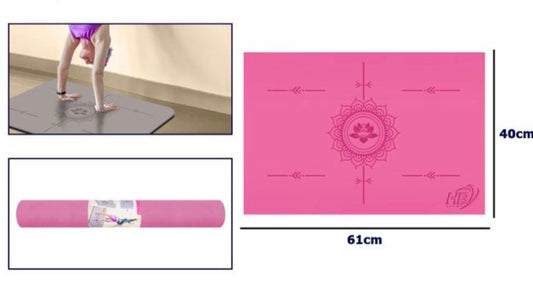 Tappetino Yoga Antiscivolo di Lusso con Allineamento Posturale - Perfetto per Ogni Pratica!