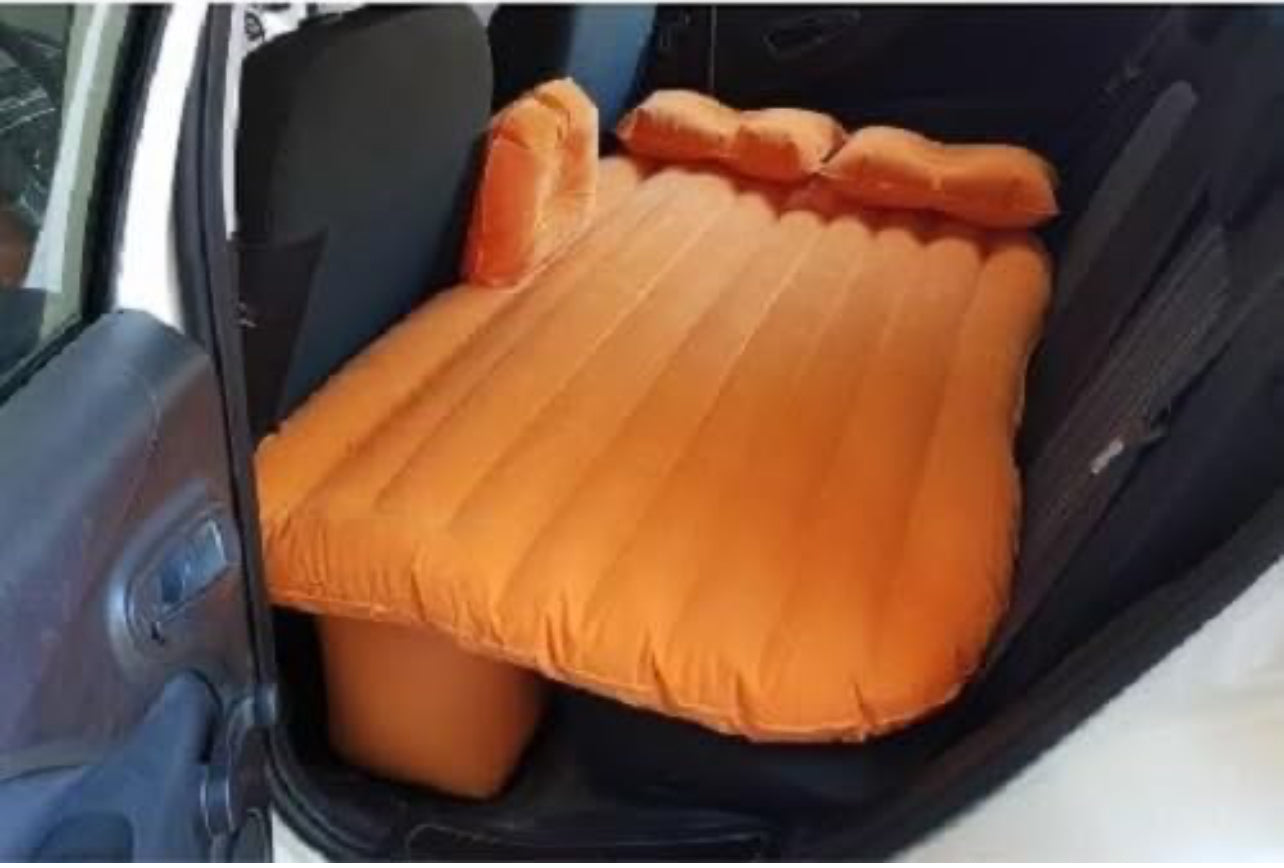 Materasso Gonfiabile Auto per Sedile Posteriore – Letto Gonfiabile Doppio con Cuscini Inclusi – Kit Compressore Elettrico + Kit Riparazione – Vari Colori – Ideale per Viaggi, Campeggio, Riposo - BDIT ACCESSORI