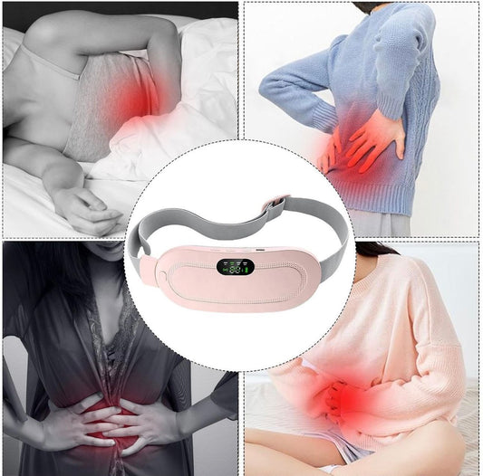 Cintura Termica Riscaldante per Dolori Mestruali e Lombari – Massaggiatore Portatile USB Ricaricabile