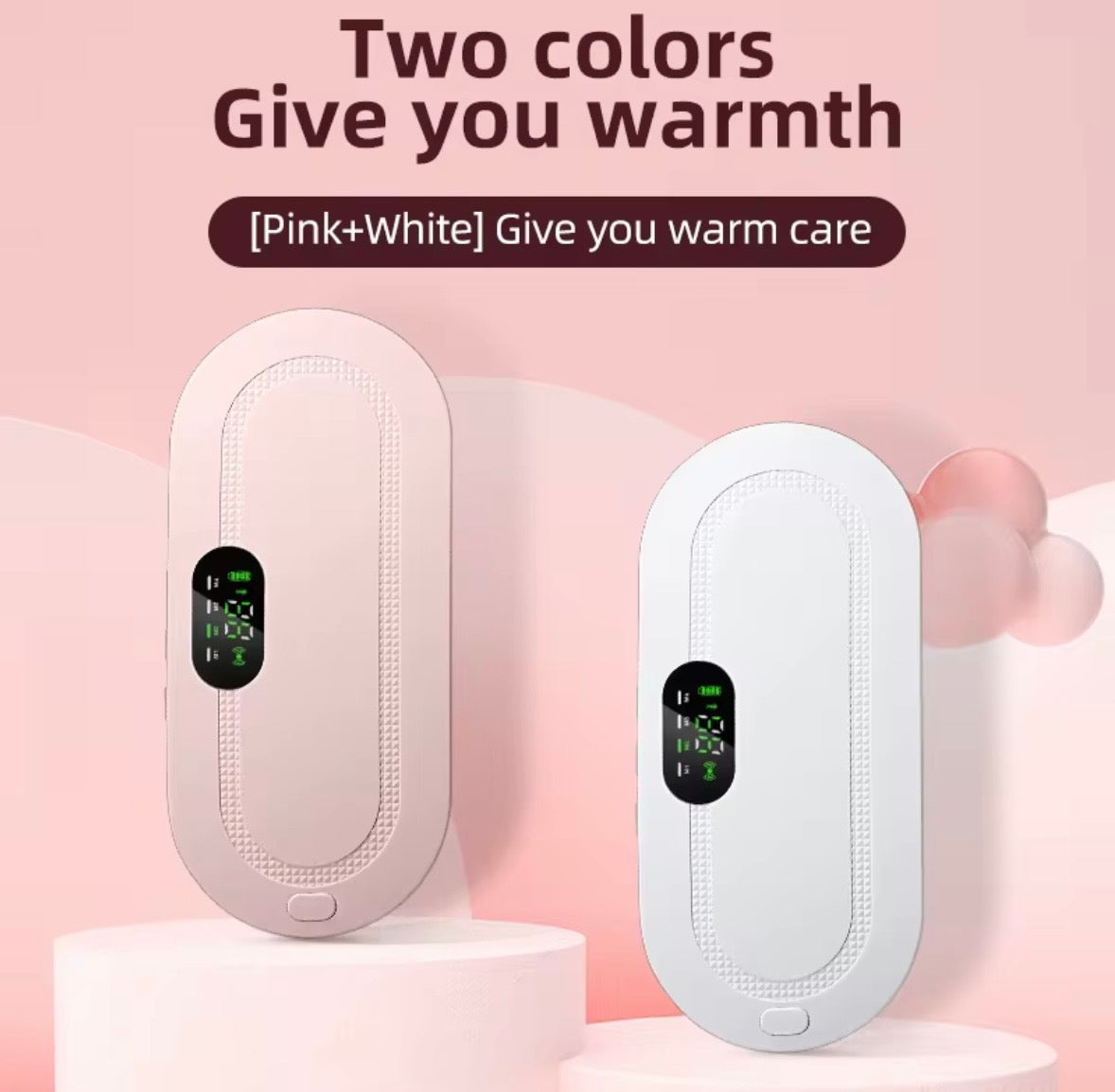 Cintura Termica Riscaldante per Dolori Mestruali e Lombari – Massaggiatore Portatile USB Ricaricabile