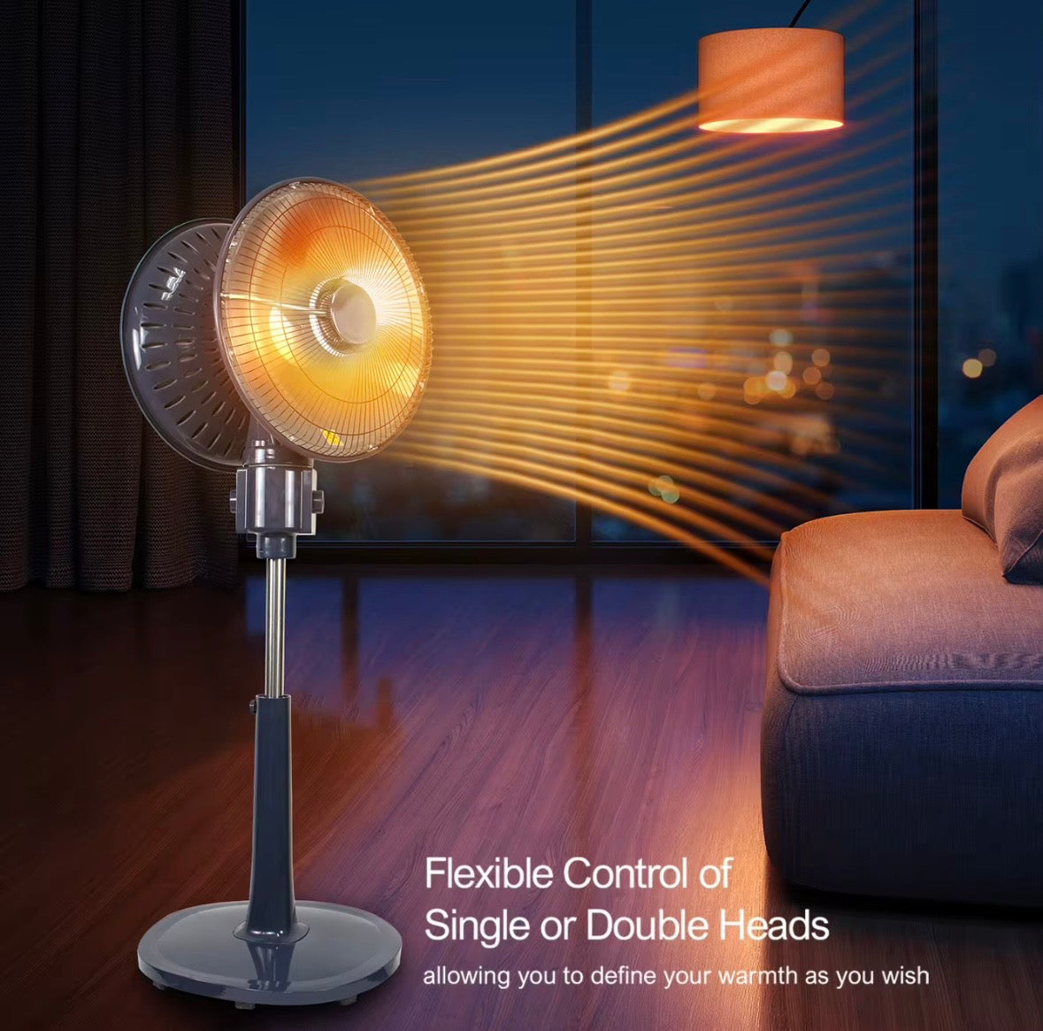 Stufa Alogena a Piantana Oscillante Kooper – Calore Immediato e Basso Consumo!