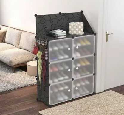 Bdit accessori -Scarpiera Modulare con Sportelli Trasparenti – L’Organizzazione Perfetta per la Casa misura - 84x31x127cm