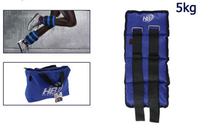 Cavigliere/Polsiere Appesantite Professionali HB Sport 4kg (2x2kg) – Massimizza la Tua Forza e Resistenza