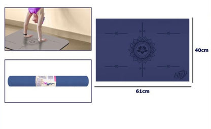 Tappetino Yoga Antiscivolo di Lusso con Allineamento Posturale - Perfetto per Ogni Pratica!