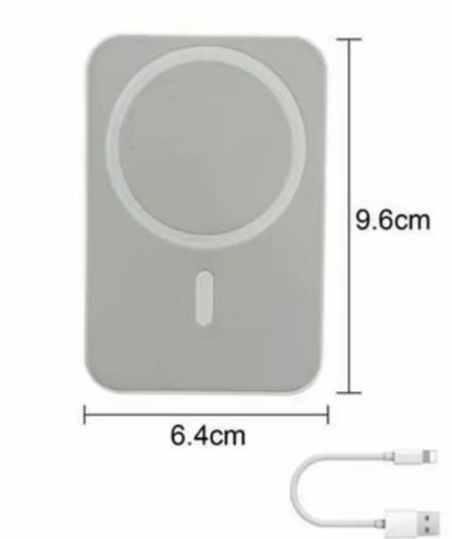 Power Bank, Magnetic PowerBank 10000 mAh, PD 22.5 W, Fast Charging, Portable Wireless Charger with iOS Input and Output LED Ndicator for iPhone 17/16/15/14/13/12/11/pro/pro max - BDIT ACCESSORI