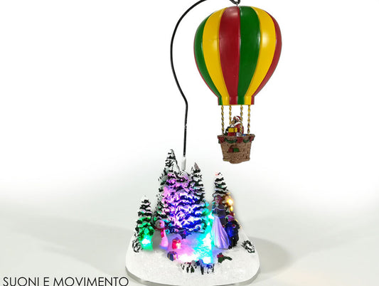 🎈 Mongolfiera di Babbo Natale Luminosa e Musicale: L'Arte del Natale