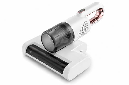 Aspirapolvere Antiacaro per Materassi Portatile, Aspiratore Multifunzione UV per Letto e Divano, Aspirapolvere Senza Fili con Filtro HEPA Lavabile, Rimozione Polvere e Peli, Ricarica USB