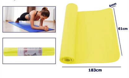 Tappetino Yoga Antiscivolo 6 mm — Comfort Extra | 173×61 cm 183x61 cm
