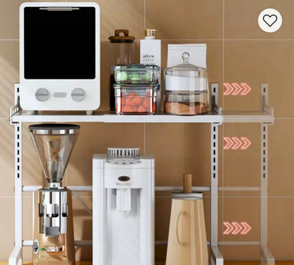 Scaffale da Cucina Multiuso Regolabile – Porta Forno, Forno a Microonde e Organizer da Banco