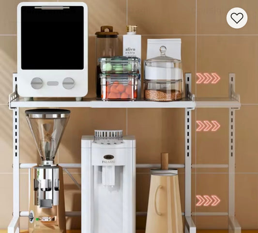 Scaffale da Cucina Multiuso Regolabile – Porta Forno, Forno a Microonde e Organizer da Banco