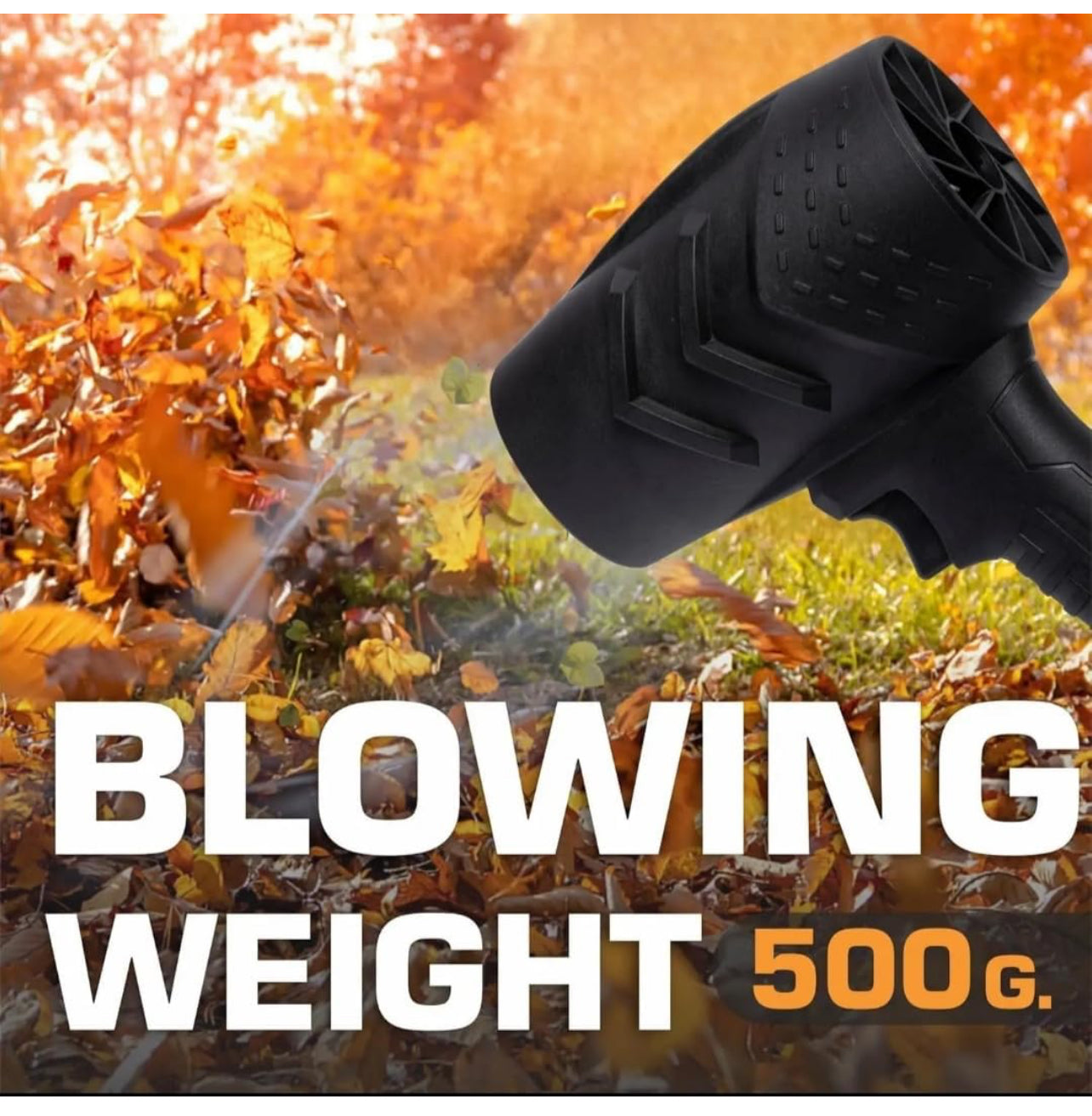 Soffiatore a Batteria 48V Portatile – Con 2 Batterie Ricaricabili, Caricatore Incluso, Potente e Leggero per Foglie e Polvere - BDIT ACCESSORI