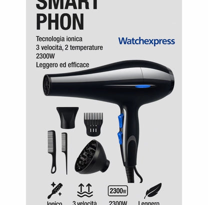 Beit accessori Asciugacapelli Professionale Ionico Styling Perfetto e Cura del Capello