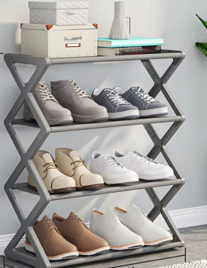 Scarpiera Pieghevole a 5 Ripiani – Porta Scarpe Salvaspazio Moderno e Resistente