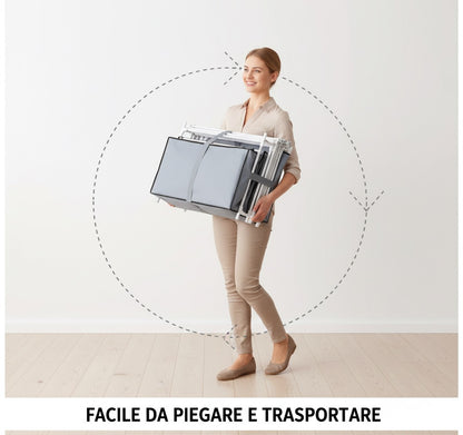 Scarpiera Verticale Salvaspazio con Copertura Antipolvere | 9 Ripiani (160x60x30 cm)