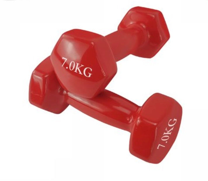 Manubrio Fitness – Pesi Esagonali in Vinile Antiscivolo per Allenamento Forza, Palestra e Casa