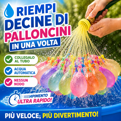 444 Palloncini d’Acqua Autoriempienti Colori Misti – Set con Riempimento Rapido Automatico, Palloncini per Giochi d’Acqua Estivi, Feste in Giardino, Piscina, Compleanni e Bambini