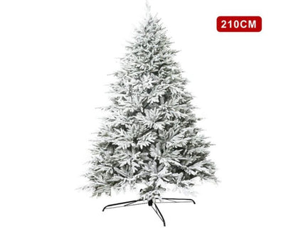 Albero di Natale Artificiale Innevato Effetto Neve Realistico - H. 15cm