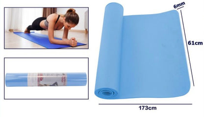 Tappetino Yoga Antiscivolo 6 mm — Comfort Extra | 173×61 cm 183x61 cm