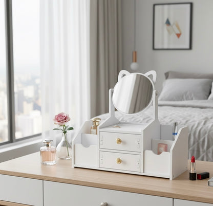 💕 Organizer per Cosmetici con Specchio – Eleganza e Ordine per la tua Beauty Routine