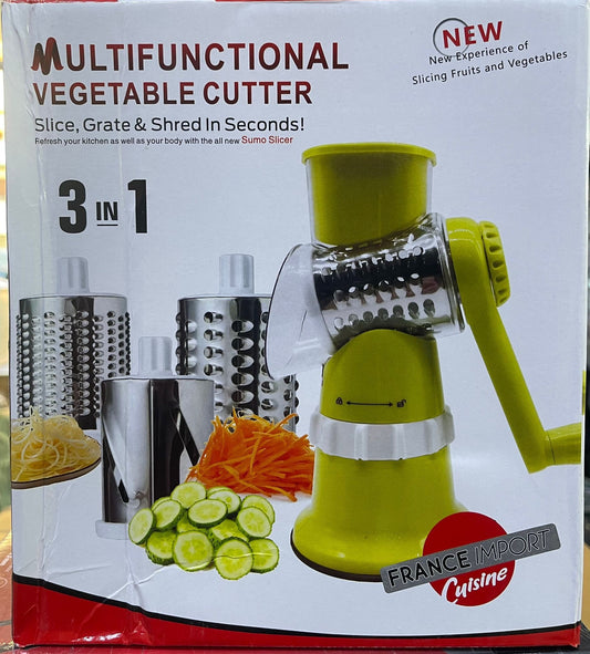 🥒 Multifunctional Vegetable Cutter 3 in 1 – Affetta, Grattugia e Taglia in Pochi Secondi!