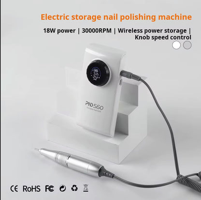 Fresa per Unghie Professionale PND560 Cordless | 30.000 RPM | 18W