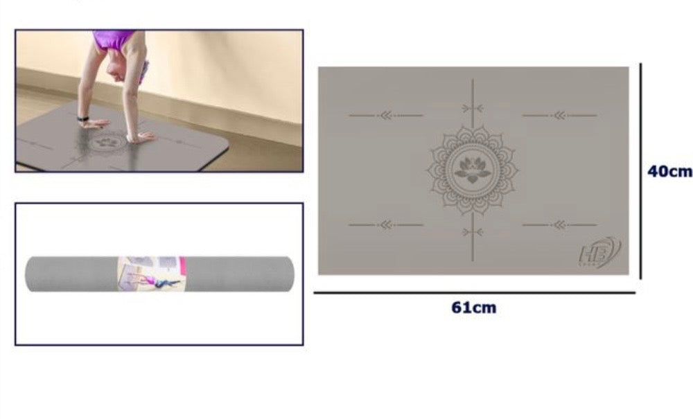 Tappetino Yoga Antiscivolo di Lusso con Allineamento Posturale - Perfetto per Ogni Pratica!