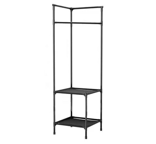 Stand Appendiabiti Guardaroba Aperto Salvaspazio - Struttura in Metallo Nero | OTN Linea Casa