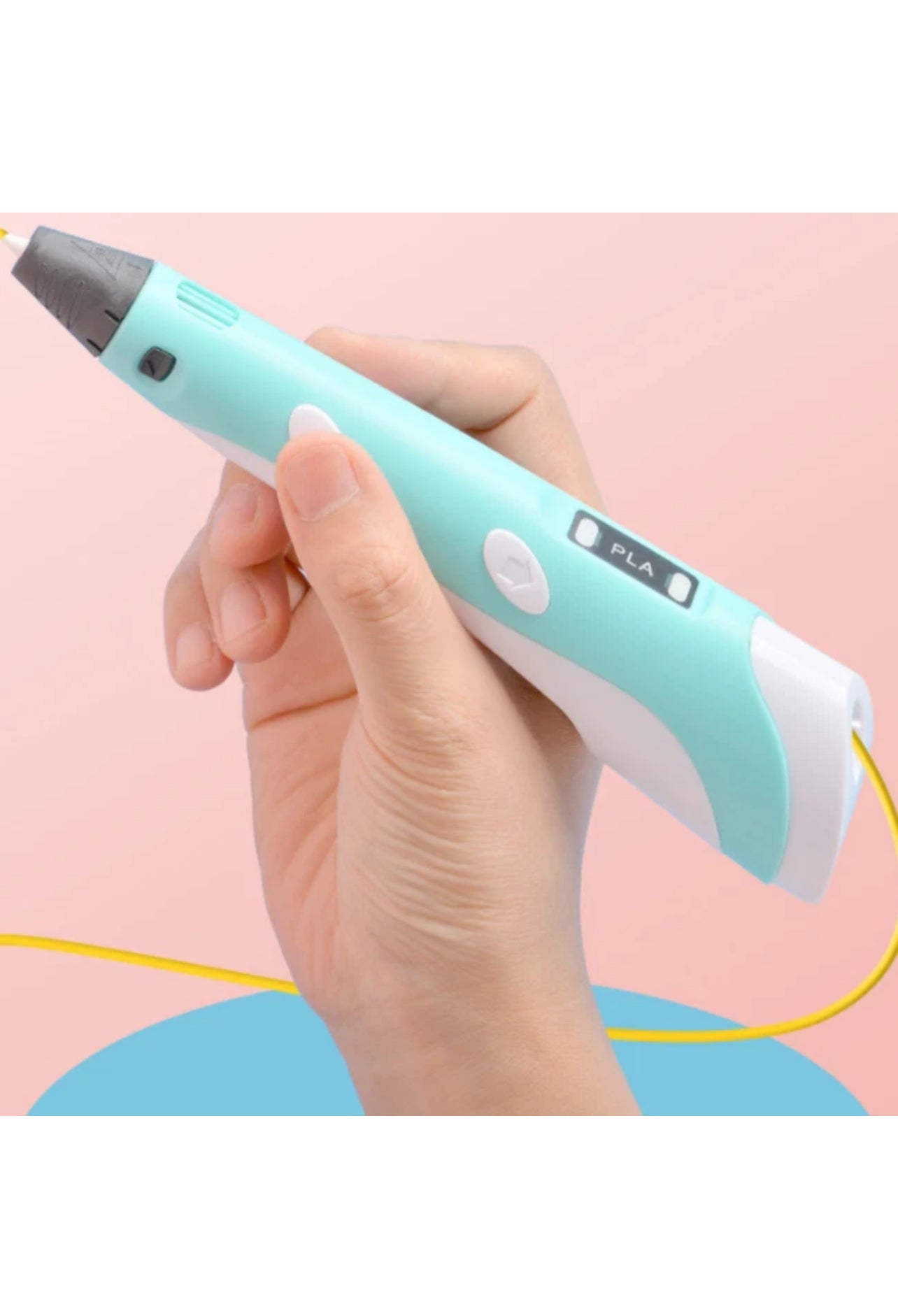 Penna 3D + Filamenti PLA 36 metri (2 fluorescenti) + Istruzioni in italiano e guida illustrata gratuita – Penna 3D professionale, cose utili, idee regalo dammi qualche parola Richter a di questo prodotto