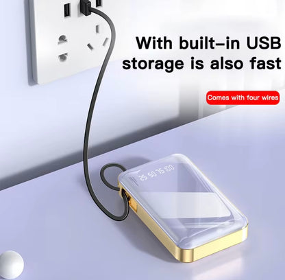 Power Bank 12800 mAh — Caricatore Portatile 2.1A | Batteria Esterna USB, Display LED, Dual USB — Compatibile iPhone/Android, Viaggio & Emergenza