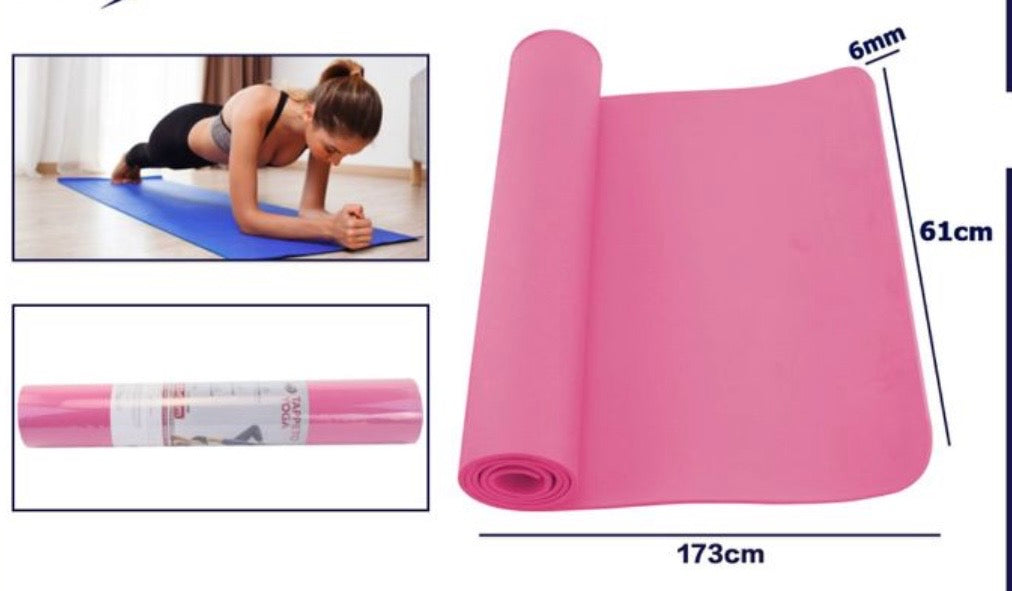 Tappetino Yoga Antiscivolo 6 mm — Comfort Extra | 173×61 cm 183x61 cm
