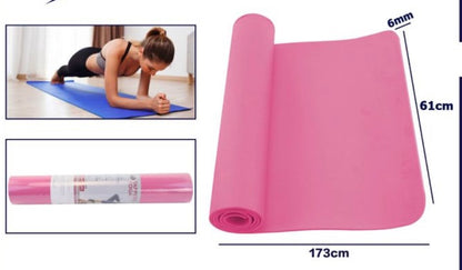Tappetino Yoga Antiscivolo 6 mm — Comfort Extra | 173×61 cm 183x61 cm