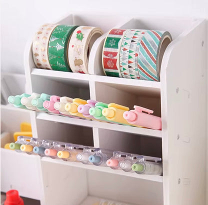 Organizer Trucchi Premium in Legno Bianco con Cassetto Porta Gioielli