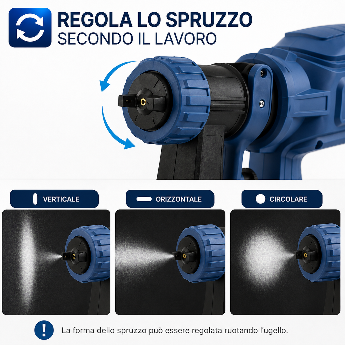 Pistola a Spruzzo per Verniciatura Cordless con Batteria, Verniciatore Elettrico Portatile con Serbatoio Removibile, Spruzzatore per Mobili, Porte, Recinzioni e Progetti Fai da Te