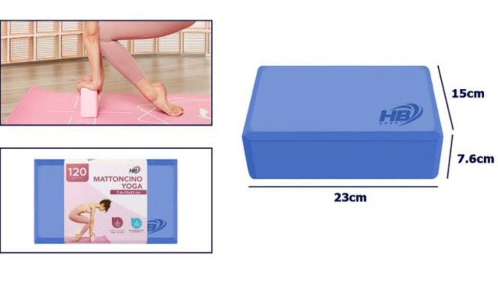 Blocco Yoga (Mattoncino) HB SPORT - Supporto Essenziale per la Tua Pratica