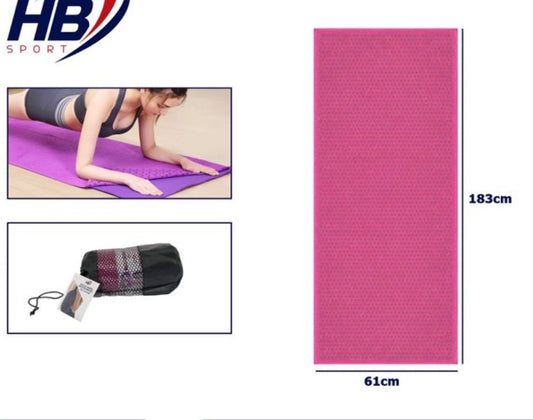 Tappetino Yoga Antiscivolo con Borsa – Comfort, Stile e Colori Moderni