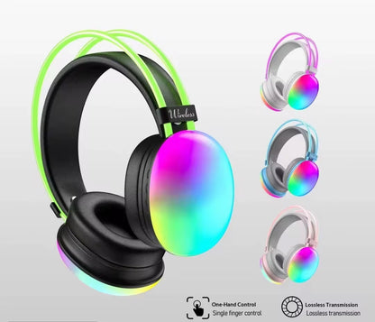 Cuffie Wireless RGB – Suono Avvolgente, Stile Unico